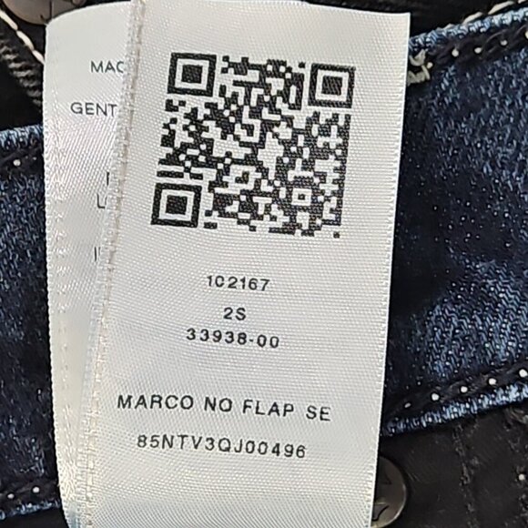 True Religion Marco Jeans Men's 34x28 Color Block Black Blue Tapered Stretch EUC - Picture 16 of 16